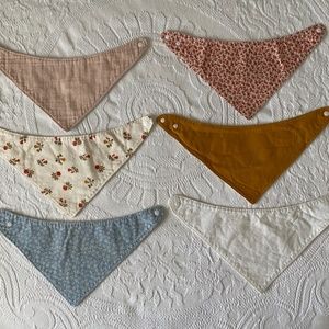 Handmade baby drool bibs